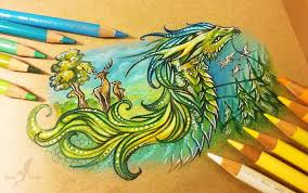 Today i'm going to show how to draw a beautiful flying dragon easy step by step. 20 Stunning Color Pencil Drawings And Illustrations By Alvia Alcedo