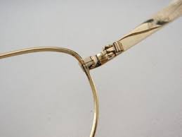 broken metal spectacle eyeglasses