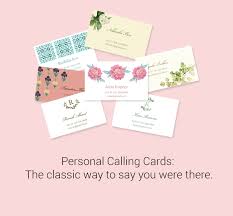 Personal Calling Cards Visiting Cards Paper Design Co