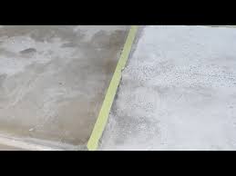acid etching washing concrete versus