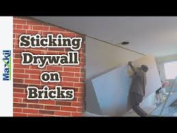 Fixing Drywall Vertically Onto Brick