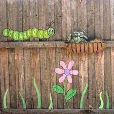 colorful painting ideas for fences