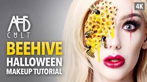 cult beehive halloween makeup tutorial