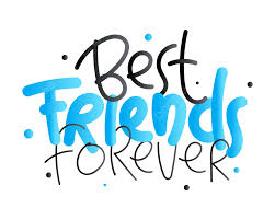 best friends forever vector best