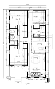 Small Home Plan With 3 Bedrooms Cool