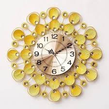 Yellow Digital Wall Clock For Home