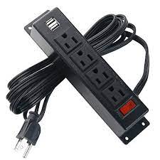 wall mount power strip with 4