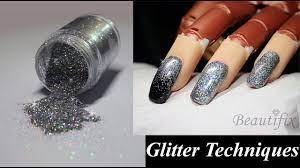 how to apply glitter to nails 3