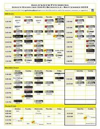 the cur ggx cl schedule gold s gym