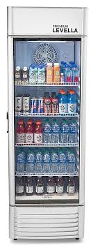 Premium Levella 15 5 Cu Ft Single Glass Door Merchandiser Refrigerator Beverage Display Cooler Silver