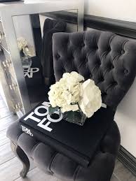 Your decision should be based on personal preferences, on the theme and style of the room's design and décor and on the function of the room. Tufted Gray Velvet Chair Tom Ford Book Elegant Chair Contemporary Living Room Design Living Room Decor Inspiration