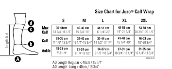 Juzo Compression Wrap Size Chart Best Picture Of Chart