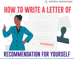 how to write a letter of recommendation