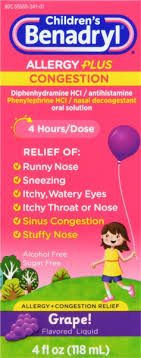 benadryl children s allergy plus