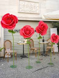 1pc big size pe rose flower decoration