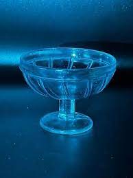 Japanese Antique Blue Uranium Glass