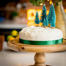 simple christmas cake decoration
