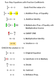Equation Two Step Fraction Png