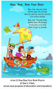 How and when do you use the nursery rhyme row row row your boat? Row Your Boat Nursery Rhyme Page 1 Line 17qq Com
