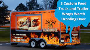 3 custom food truck and trailer wraps