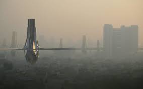 The word smog was coined in the early 20th century, and is a contraction (portmanteau). Hochhauser Smog Fanger Fur Delhi
