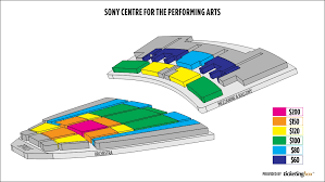 Sony Center For The Performing Arts Toronto Seating Chart