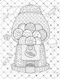 Bubble gum machine in different colors. Gumball Machine Coloring Pages Page 1 Line 17qq Com Coloring Home