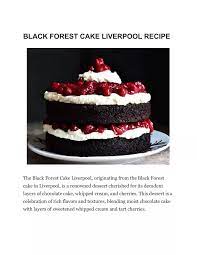 Black Forest Cake Liverpool gambar png