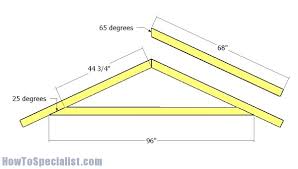 8x10 shed roof plans howtospecialist