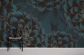 Dark Flower Wallpaper Mural