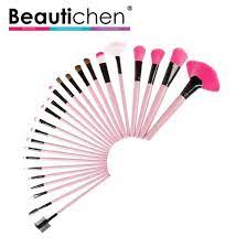 pink case makeup brush set