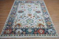 rectangular colorful oushak rugs
