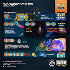 Pokémon GO November 2021 Events