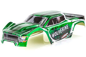 70196 Hsp 1 10 Wolverine Truck Painted Green Body Shell