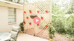 How To Build A Wood Lattice Privacy Wall