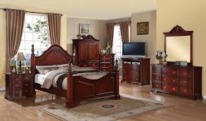 There are multiple options for bed frames including a chest bed. Solid Wood Poster Cherry Bedroom Set G9100a Glory Furniture