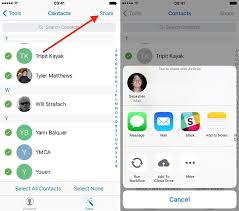 how to transfer contacts from iphone to