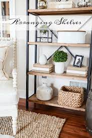 shelves in the living room stonegable