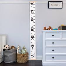 Props Wooden Wall Hanging Baby Height Measure Ruler Wall Sticker Decorative Child Kids Growth Chart For Bedroom Home Decoration Decals Stickers For