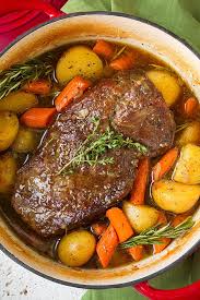 Oven pot roast with carrots and potatoes. Classic Pot Roast With Potatoes And Carrots Cooking Classy