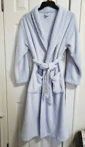 Laura Ashley Women S Light Blue Long Sleeve Lounge Robe Size S M Ebay