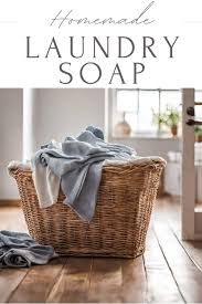 how to make homemade laundry soap