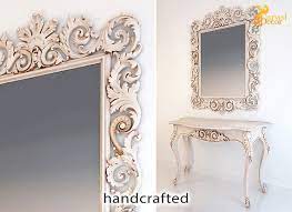 Victorian Wall Mirror Frame From Wood