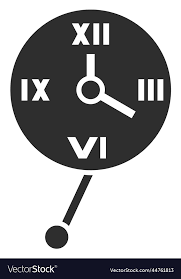 Retro Wall Clock With Pendulum Time