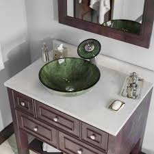 mr direct glass vessel sink in forest
