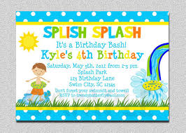 Birthday Pool Party Invitation Party Invitation Collection