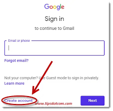 create a gmail account for others