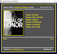 Читы для medal of honor 2010