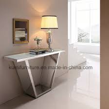 glass top console table hotel style