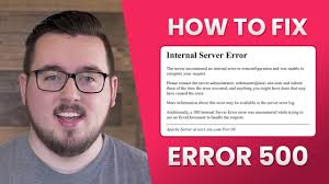 to fix the 500 internal server error